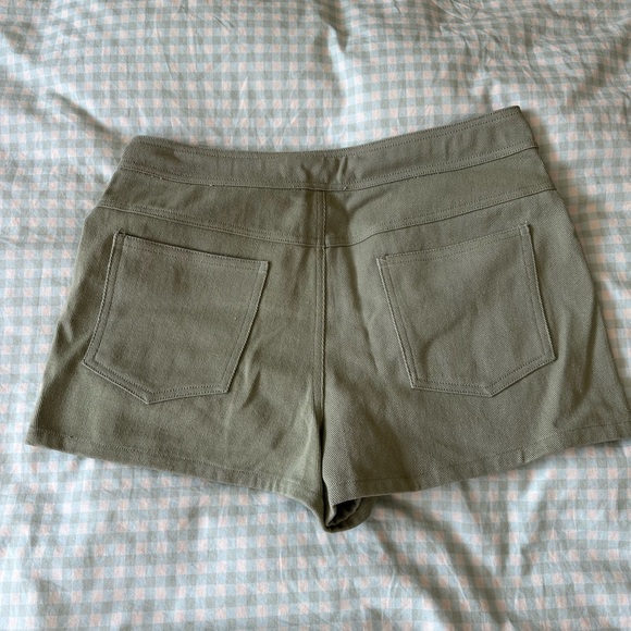 Green Denim Mini Skort - Picture 3 of 3